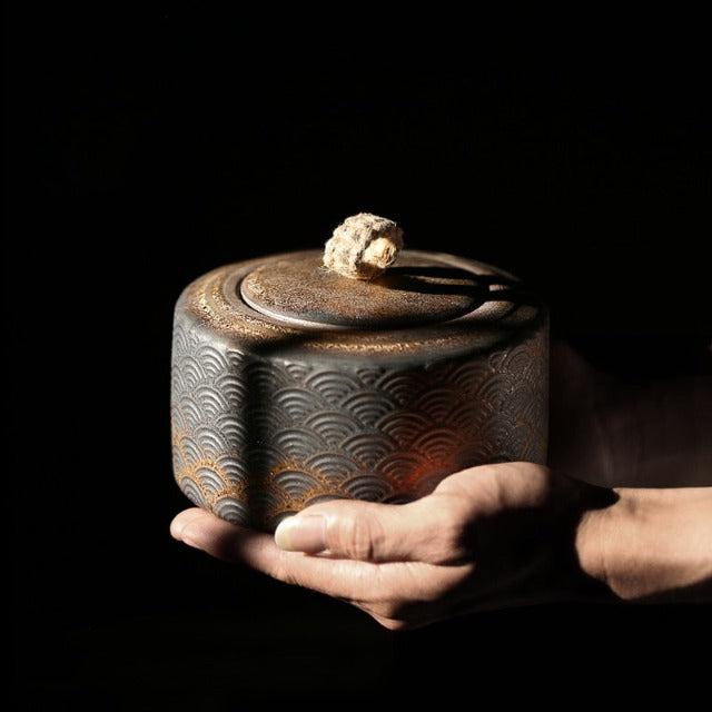 boite à thé en céramique japonaise vintage-1001 théières