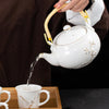 Service à thé 1 théière et 6 tasses en céramique
