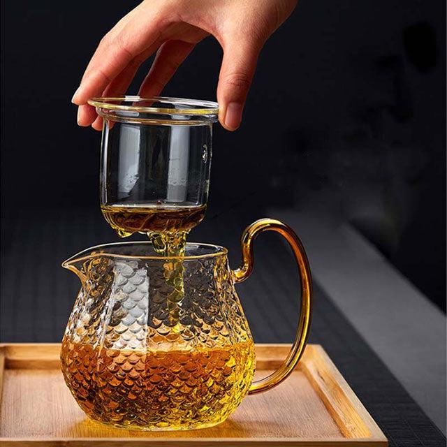 Théière en verre de haute qualité résistant à la chaleur, bouteille  pratique, tasse à thé à fleurs, théière en verre avec infuseur, feuille de  thé, tasse à café aux herbes - AliExpress